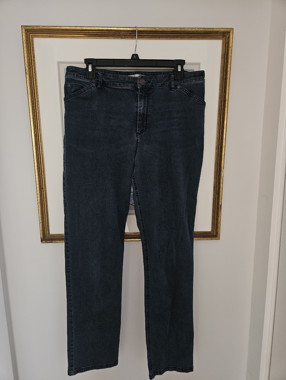 JJill Classic Tried And True Fit Women’s Dark Blue Straight Jeans Size 12